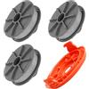 luolety Bobina di filo per decespugliatore Gardena 05307-20, 1,65 mm, 6,1 m, compatibile con Art 8846-8848 Art 9805-9809, bobina di ricambio con tappo (3 bobine + 1 tappo)