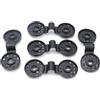 HERCHR Clip in Plastica per Rete Parasole,20Pezzi Clips Bottoni Ganci per Fissaggio Rete Telo Ombreggiante,Clips di Fissaggio per Tela per Gli Accessori del Tessuto Dell'ombra Serra Giardino