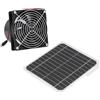 Fdit Ventilatore di Scarico Ad Energia Solare, Ventilatore di Ventilazione del Pannello Solare Monocristallino da 50 W con Scatola di Immagazzinamento della Batteria per la Rimozione