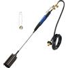 Flame King - Kit torcia a propano resistente bruciatore erbacce, 500.000 BTU con Flint Striker, con regolatore di tubo da 10 piedi