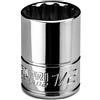 Capri Tools Bussola bassa da 1/2, attacco da 1/4, 12 punti, SAE