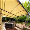 Tecplast Telo per Pergola Avorio 3x4 m - Garantia de 10 anni TECPLAST - XP640PR - Copertura per Gazebo o Pergolato impermeabile in PVC - Prodotto in Francia