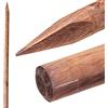 Suinga Paletto per alberi 150 cm, Ø 4 cm, Tutor con punta, pali in legno, palizzate, picchetti di fissaggio, picchetti per giardino, tutor per piante