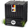 GARANTIA ECO-KING compostiera 600 litri nero
