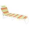 SUNNY STAR LETTINO PRENDISOLE STRASBURGO 187x56x26cm STRUTTURA IN ACCIAIO ARANCIONE FASCIATO