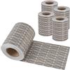 [en.casa] Set di 4 Striscie in PVC per Coprire Recinzione di Rete (26,6 m²) Schermatura Protezione Privacy, Frangivento - Effetto Rattan, Grigio