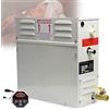 Qiang 3kw-21kw Kit Generatore di Vapore per Sauna Bagno Turco Doccia Spa 3-20m³ con Regolatore di Temperatura Regolabile 25-55 ℃ Timer,per Spa,Casa,Commerciale,3.0KW-220V