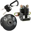Autilyshop Kit interruttore di accensione e solenoide di avviamento per tosaerba per L100 L105 L108 AM138068 725-04439 725-1741 interruttore magnetico 12V
