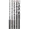 Makita B-60969 - Set di 5 punte SDS-Plus, 2 frese
