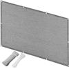 QINLIQIN Rete Ombreggiante per Balcone 1.2 x 1.7 m Privacy Recinzione Copertura per Balcone Traspirante, Protezione Solare, Frangivento con Occhielli e Corda Terrazza Esterno, Grigio Chiaro