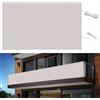 YUANWAN Privacy Recinzione Copertura per Balcone 75 x 700 cm con Protezione UV Rete Ombreggiante per Balcone Paravento per Balcone per Ringhiere di Appartamenti,Giardino Esterno, Bianco