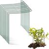 Novatool 10 supporti per arbusti semicircolari 40 cm Ø50 cm altezza verde supporti per perenni supporti per fiori piante rampicanti supporti per piante supporti per fiori supporti per perenni supporti