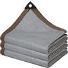 SDLLG Rete parasole con occhielli in HDPE grigio, 1,5 x 3 m, con effetto ombreggiante al 90%, rete di protezione dai raggi UV, traspirante, per picnic, campeggio, personalizzabile