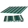Generic Telo di Ricambio per Tende Parasole Retrattile, Tessuto di Ricambio per Tende a Braccio, Anti UV 50+, per Balcone, Patio, Terrazzo, Esterno(Green,10x8ft/300x250cm)