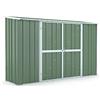 Notek Box in Acciaio Zincato Casetta da Giardino in Lamiera 3.07 x 1.00 m x h1.92 m - 67 kg - 3,07 Metri Quadri - Verde