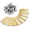 ISE Set di 18 lame di ricambio per Husqvarna in titanio (resistenti) per auto Husqvarna: 577 86 46-03, 577864603 per modelli: 550, 420, 450X, 310, 520, 105, 430X, 315X, 315