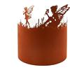 UNUS Garden - Portacolpi in metallo effetto ruggine, 29 cm, lunghezza 91 cm