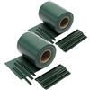Wiltec Strisce Frangivista in PVC 70mx19 cm Verde 650g/m² con 40 Clip Frangivento da Recinzione