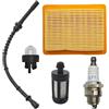 UHESWQ Misura for Stihl FS120 FS200 FS250 FS300 FS350 FS400 FS450 Trimmer Parte Del Motore 4134 141 0300 Aria Filtro Del Carburante Candela