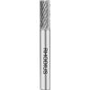 Rhodius Punta di fresatura in metallo duro Forma B HF B TOP, 6 x 18,0 x 6,0 x 50, VE: 1