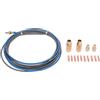 Uadme Kit accessorio per pistole per saldatura Mig Punta di ugello di ottone professionale Sostituzione del rivestimento per la rivestimento per la coda di sostituzione per Miller