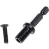 Hyuwdai Adattatore per mandrino per trapano da 6,35 mm a 1/2 3/8 pollici filettatura maschio per mandrino adattatore per trapano (1 4 a 1 2 pollici)