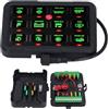 ViaGasaFamido Pannello di Interruttore RGB, Pannello a 12 Gang Switch Modalità di Luce Multipli Pannello Switch RGB Dimmetti Automatico di relè di Controllo del Circuito RGB per 12-24 V, Multifunzione