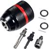 YUEARN Mandrino senza chiave per Milwaukee, montaggio 1/2-20UNF da 1,5-13 mm, autoserrante mandrino per molteplici scopi, tra cui gambo SDS-Plus da 3/8, gambo esagonale da 1/4, adattatore per