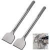 Generic SDS-Max - Set di 2 scalpelli piatti in acciaio cromato 40Cr per trapano a percussione elettrico, 11,02 x 2,95, per cemento, cemento, pietra e piastrelle