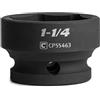 Capri Tools 1-1/4 Stubby Impact Socket, 1/2 Drive, 6 punti, SAE