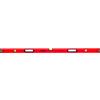 PRO800 Livella a Bolla 150cm con Profilo Ergonomico - ERS+ (Easy Reading System) Livella bolla e precisa con tappi di chiusura antiurto - Colore Rosso