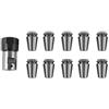 Rtppyakk 10 pezzi Er16 Spann Boccola + Albero motore 8 mm Estensione Asta Cnc Fresatura Strumento Rotativo Gravier Macchina