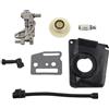 GTWSQQ Kit pompa olio for motosega cinese 4500 5800 45CC 52CC 58CC Coperchio pompa Ingranaggio a vite senza fine Coperchio pompa olio Filtro olio Tubo olio(B)