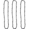 CHUIXISH Parti di ricambio per utensili elettrici da estern 3pcs Semi Chisel Chainsaw Catena 16 3/8 LP 0.050 56DL Bar for DC UC NB 361 365 36 DCS300 DCS330S DCS33OTH per parti di utensili da giardino per pa