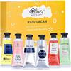 BODY & EARTH # LOVE Crema Mani al Burro di Karitè per Donna，Confezione 6 PCS x 30 ml, Creme Mani Set di Riparazione Avanzata per Pelle Secca e Ruvide, 6 Profumi Naturali, Idee Regali Natale Compleanno per Ragazza e Mamma