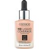 Catrice HD Liquid Coverage - Fondotinta n. 040, effetto nude, a lunga durata, opacizzante, per pelli con impurità, vegano, resistente all'acqua, privo di oli e alcool, confezione da 3 pezzi (3x30 ml)
