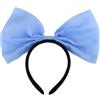 Guqqeuc Fascia per capelli con fiocco blu per Halloween, per ragazze e donne, fascia per capelli con fiocco per ragazze e donne, grande fascia per capelli per donne e ragazze, per compleanno, Natale, per