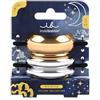 Invisibobble Eclipse - Elastici per capelli neri eleganti, con polsini metallici oro e argento, accessori capelli donna, 2 pezzi