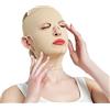 TOPINCN Benda di Sollevamento Regolabile con Fascia per il Viso Snellente della V per Modellare il Viso, Mantenere la Fermezza e Sollevare le Guance Cadenti, il Colore della Pelle (M)