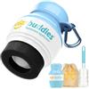 Solar Buddies Bundle da Viaggio Grab & Go, Clip Moschettone e Spazzolino - Singolo Blu Completo - Applicatore Solare Ricaricabile a Spugna Roll-on per Bambini, Adulti e Famiglie - 100ml