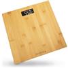 Innoliving Bilancia Digitale Pesapersona in Bambù, Design Naturale ed Elegante, Display LCD, Precisione Elevata fino a 180kg, Tecnologia Step-On, Spegnimento Automatico (INN-152)
