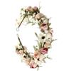Generico Copricapo di fiori, fascia per corona di fiori,Copricapo floreale Boho - Ghirlanda di corone floreali artificiali, per feste, fotografici per feste di compleanno