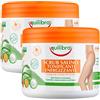 Equilibra 2x Equilibra Scrub Salino Tonificante Energizzante Naturale ad Azione Esfoliante Levigante Nutriente per il Corpo con Sali Marini Cristallini Centella Ippocastano Edera - 2 Barattoli da 600g ognuno