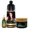 Herbishh After Color Shampoo Combo Contains Hair Color Shampoo Hair Dye 500ml Argan Oil 30ml Pro Keratin And Argan Hair Mask 100gm For Hair Straightening (Burgundy)