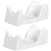 Baluue Supporto Maniglia Lucidatrice Portatile 2 Pezzi Pvc Bianco | Manipolo Fresa Marathon, Forniture per Nail Art, Rack di Plastica, Accessori Unghie, Bracciolo per Manicure Colore Casuale