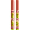 NYX Professional Makeup Fat Oil Slick Click Balsamo Labbra Tonalità 16 Verified Colorato Idratante Effetto Lucido a Lunga Tenuta 12h con Olio di Avocado Lampone e Camemoro - 2 Balsami Labbra
