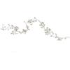 Buachois Tralcio per Capelli con Strass, 37,5 Cm/14,8 Pollici Elegante Pezzo di Capelli in Cristallo, Filo in Lega Resistente con Strass Lucidi Per Capelli da Sposa per Matrimoni, Feste di Compleanno