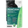 Zuccari AloeColor 1.00 Nero, Kit di Colorazione Permanente Senza Ammoniaca e Parafenilendiammina, Arricchito con AloeOssigenata. Brevettata, Copertura Totale dei Capelli Bianchi