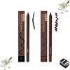 XKrmp 2-in-1 Smudgeproof Eyeliner/Brow Pencil - 24HR Waterproof Sharpening Duo, Crease-Free for Oily Lids, Smudge-Proof Sharpening Pencils for Defined Eyes, No-Touchup Wear (Mixed#7)