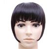 Xilin-872 Frangetta Finta Capelli Clip Finta frangia ad aria smussata Estensione con clip for capelli Frangia finta sintetica Parrucchino finto naturale for donna Clip in frangia Frangia Extension Frontal (Col